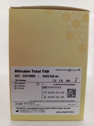 [1-02-0030008] Bilirubin Total TAB 3x63/3x8mL_CXL Pro