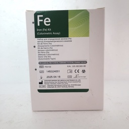 [2-02-0010037] Iron (Fe) "R1 2×40 mL+R2 1×16 mL +  Calibrator 1×1.5 mL+Control 1×5 mL"